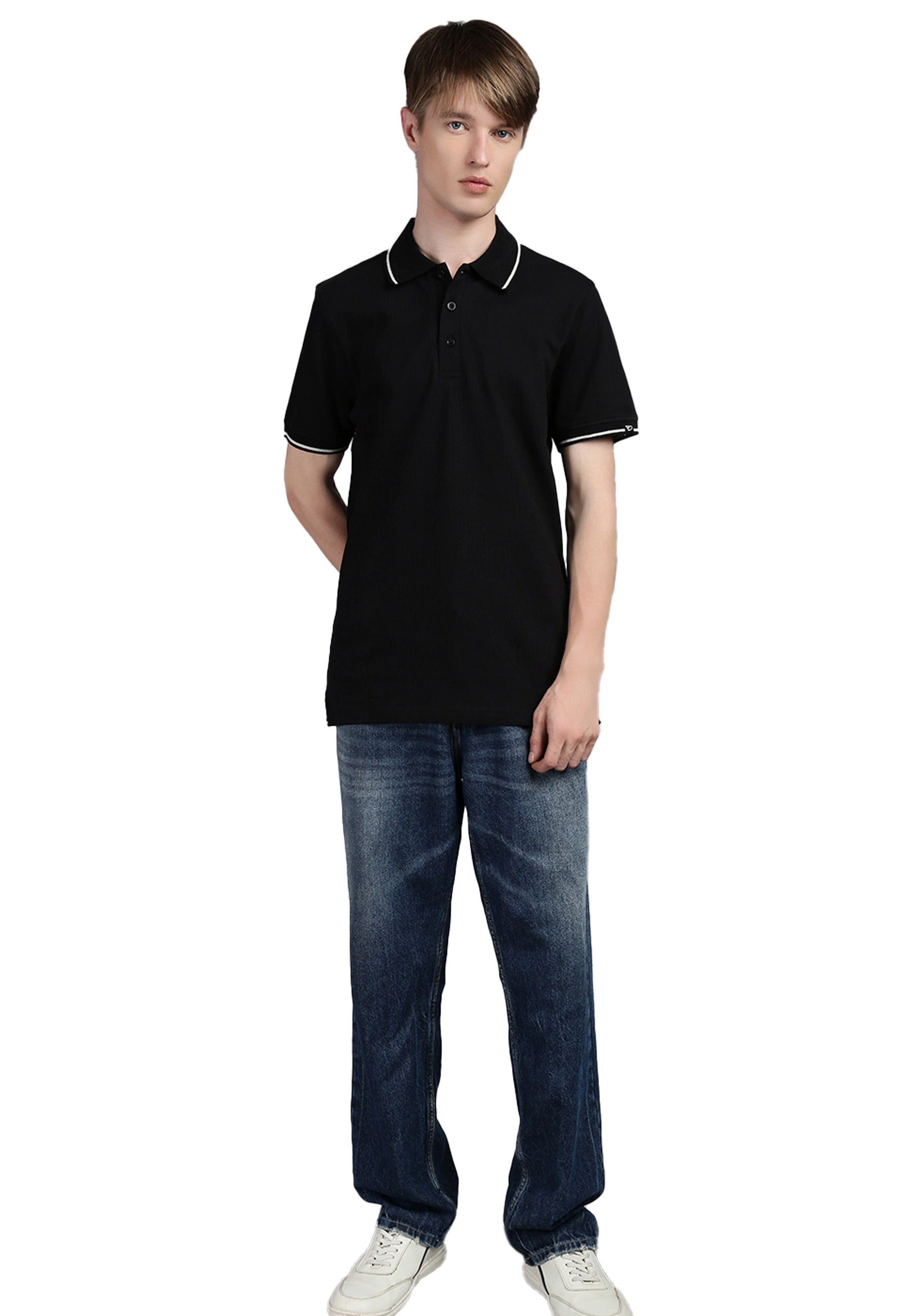 Contrast Polo mit Elasthan Ben