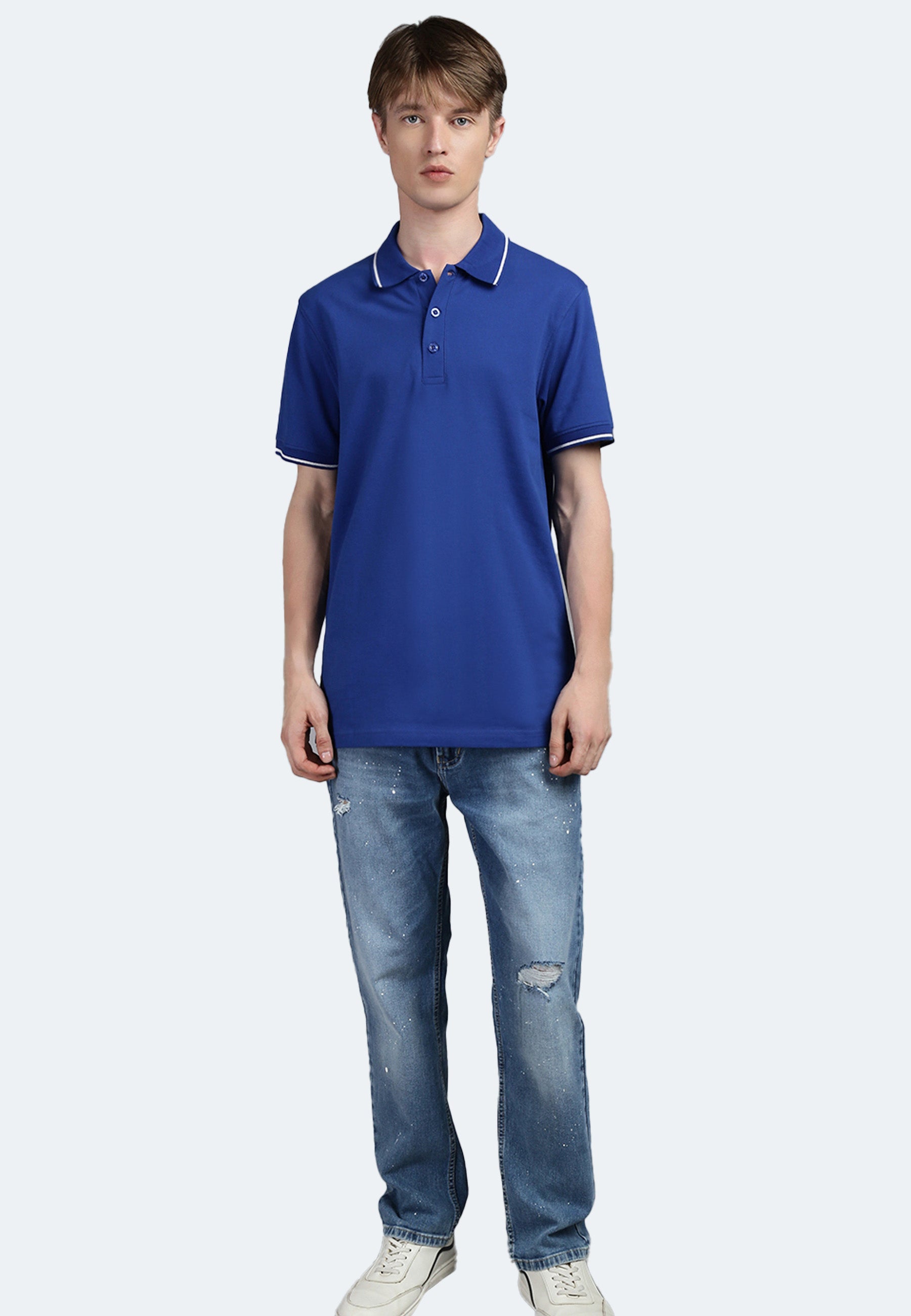 Contrast Polo mit Elasthan Ben