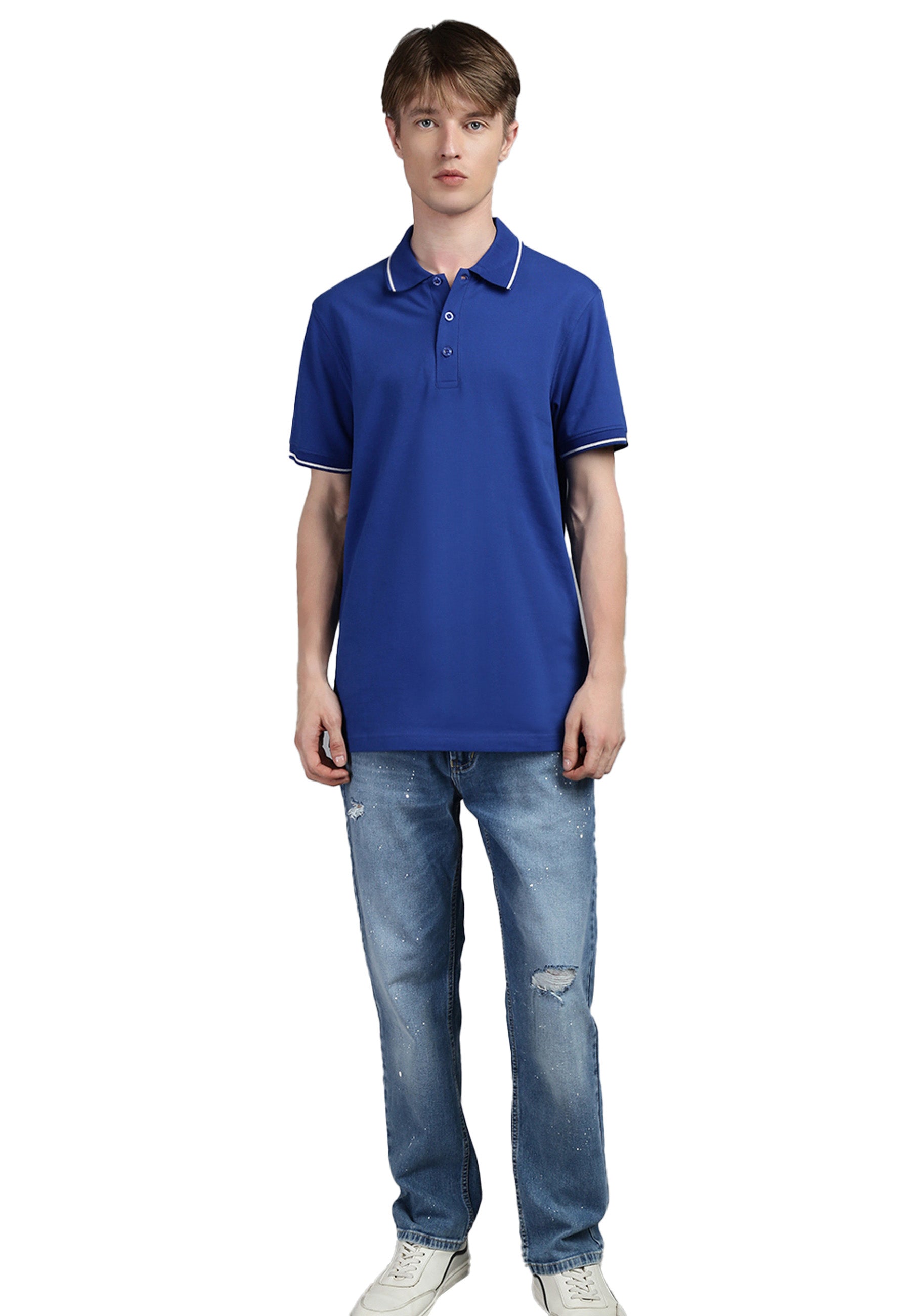 Contrast Polo mit Elasthan Ben