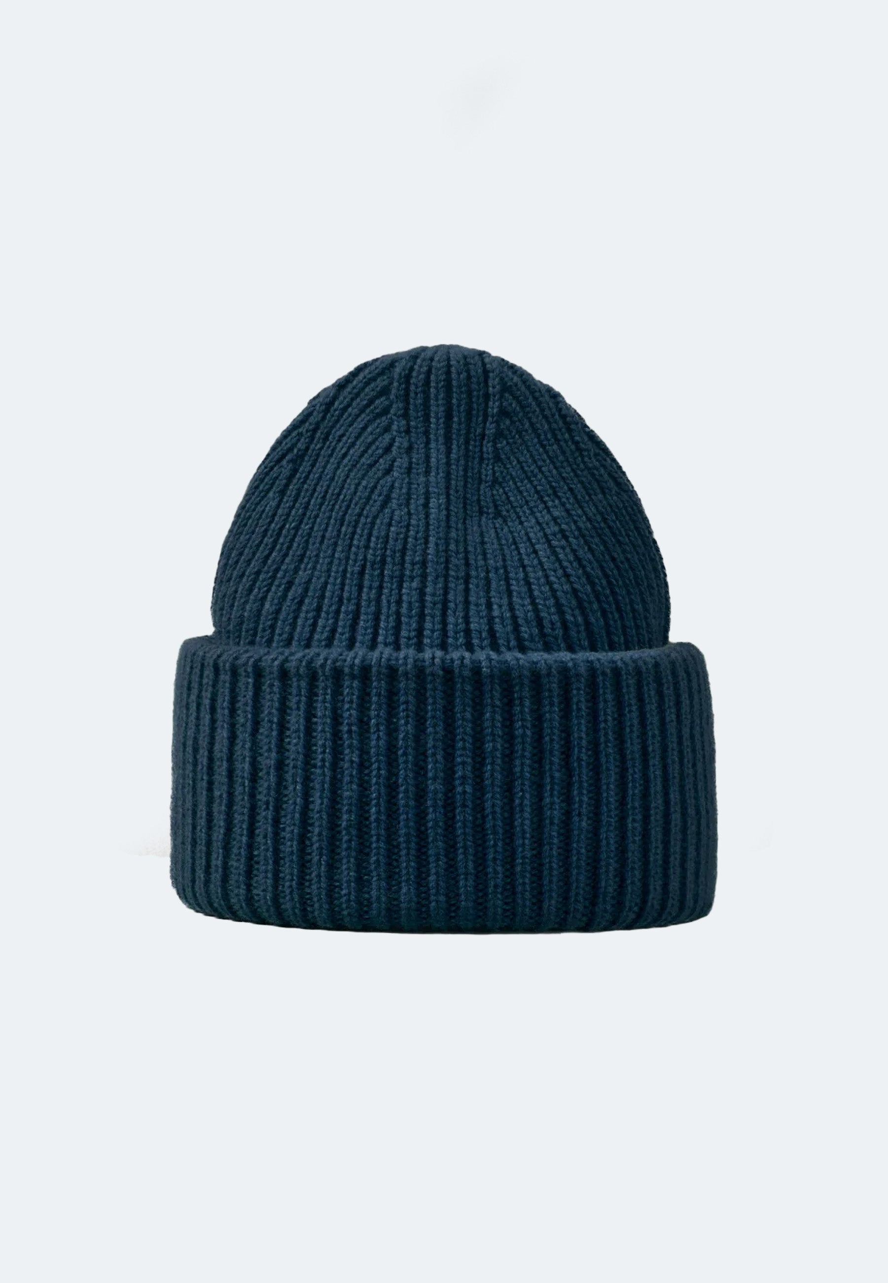 Merino Wolle Beanie mit hohem Umschlag - Malo