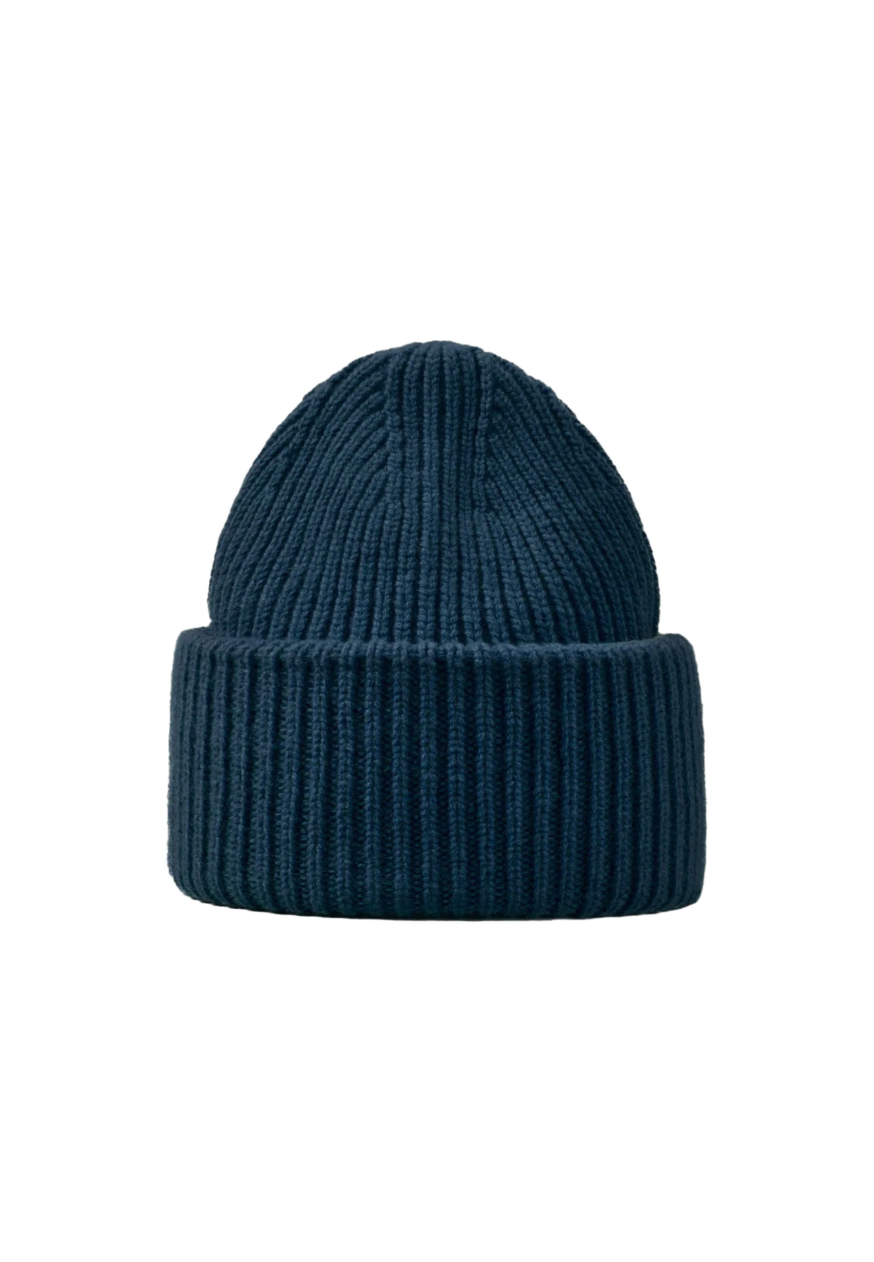 Merino Wolle Beanie mit hohem Umschlag - Malo