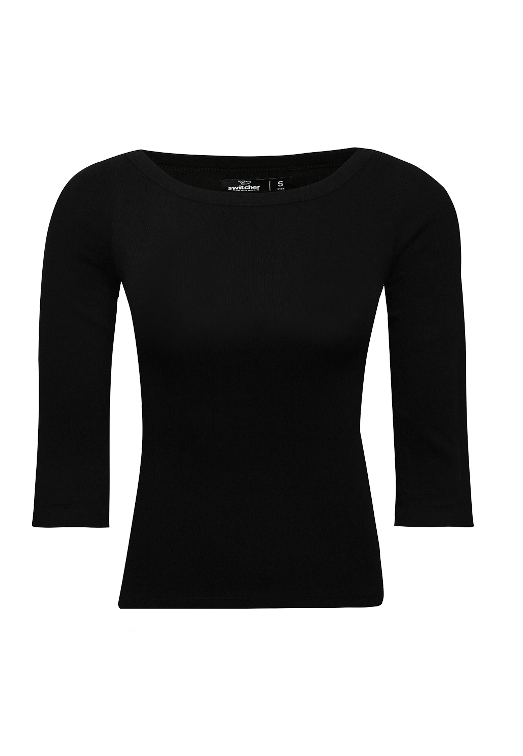 Stretch Langarm-T-Shirt Liane