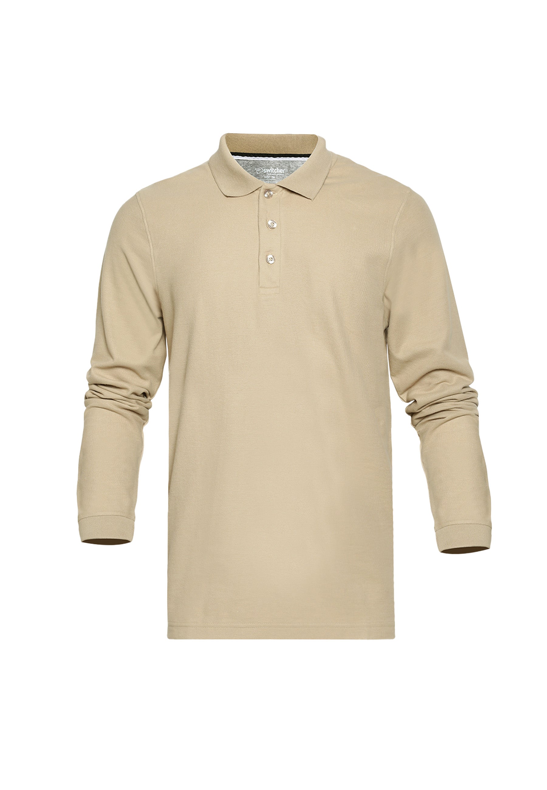 Langarm Bio Baumwoll Piqué Poloshirt Erik