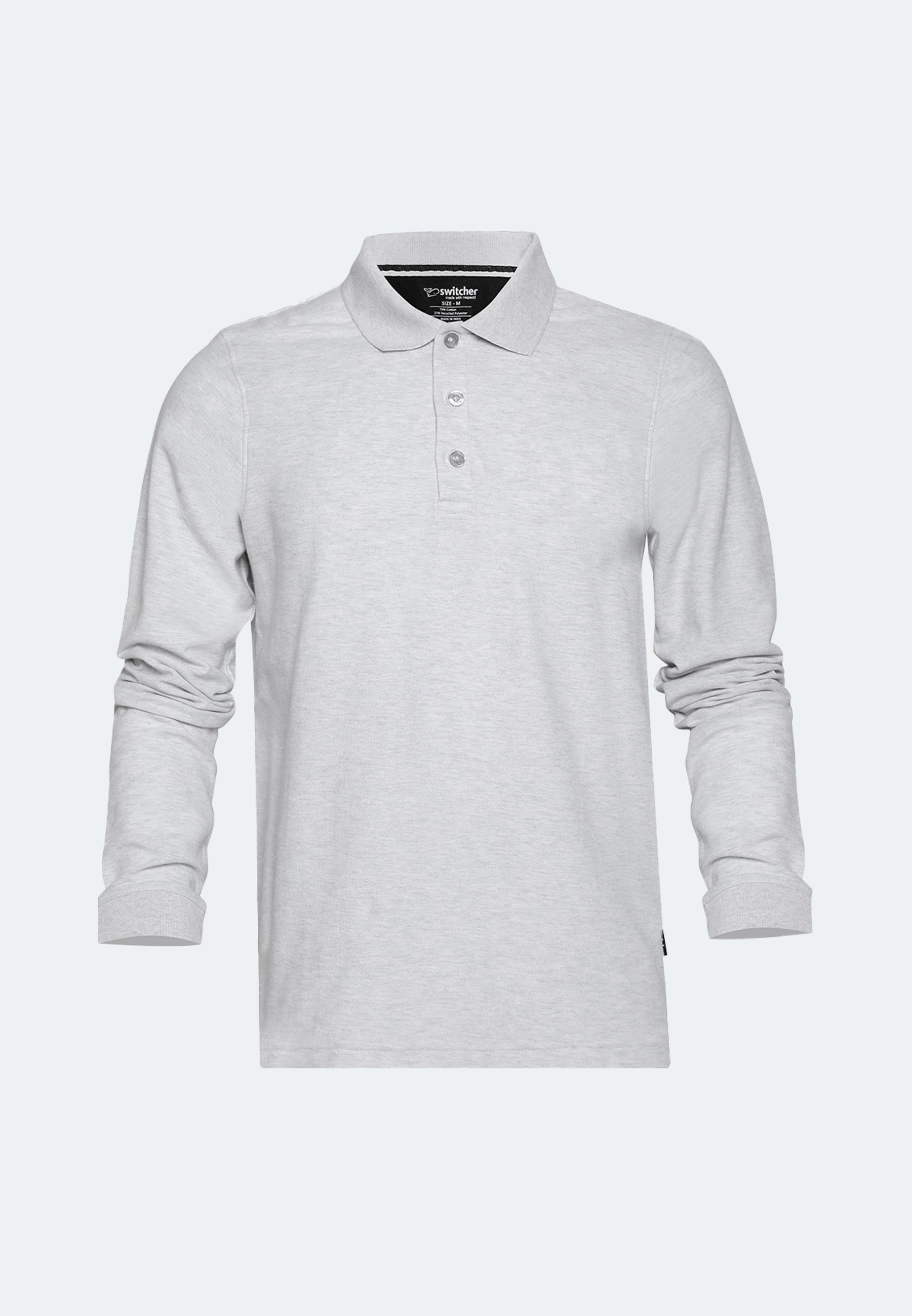 Langarm Bio Baumwoll Piqué Poloshirt Erik
