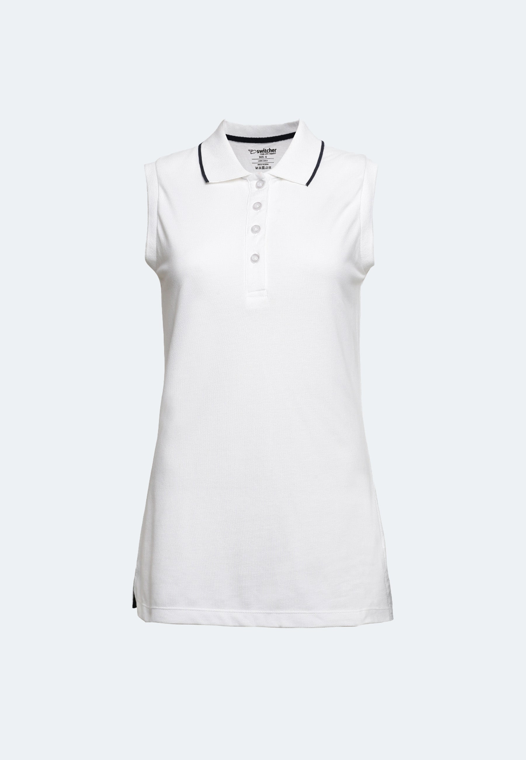 Ärmelloses Airtex Poloshirt Gabriela
