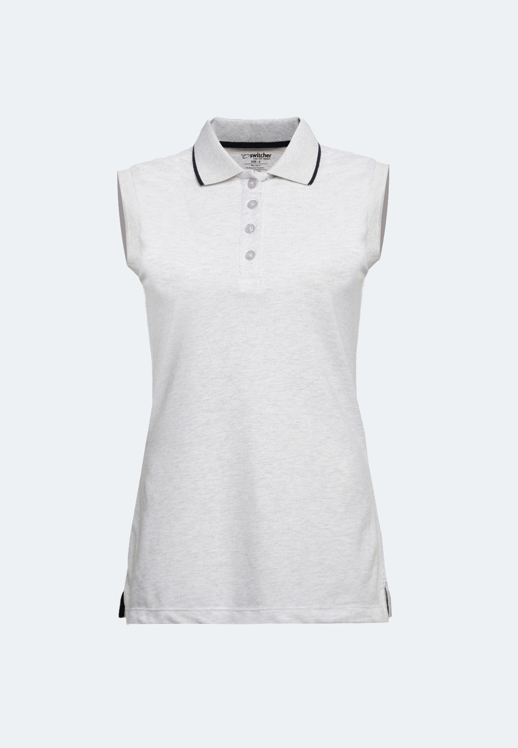 Ärmelloses Airtex Poloshirt Gabriela