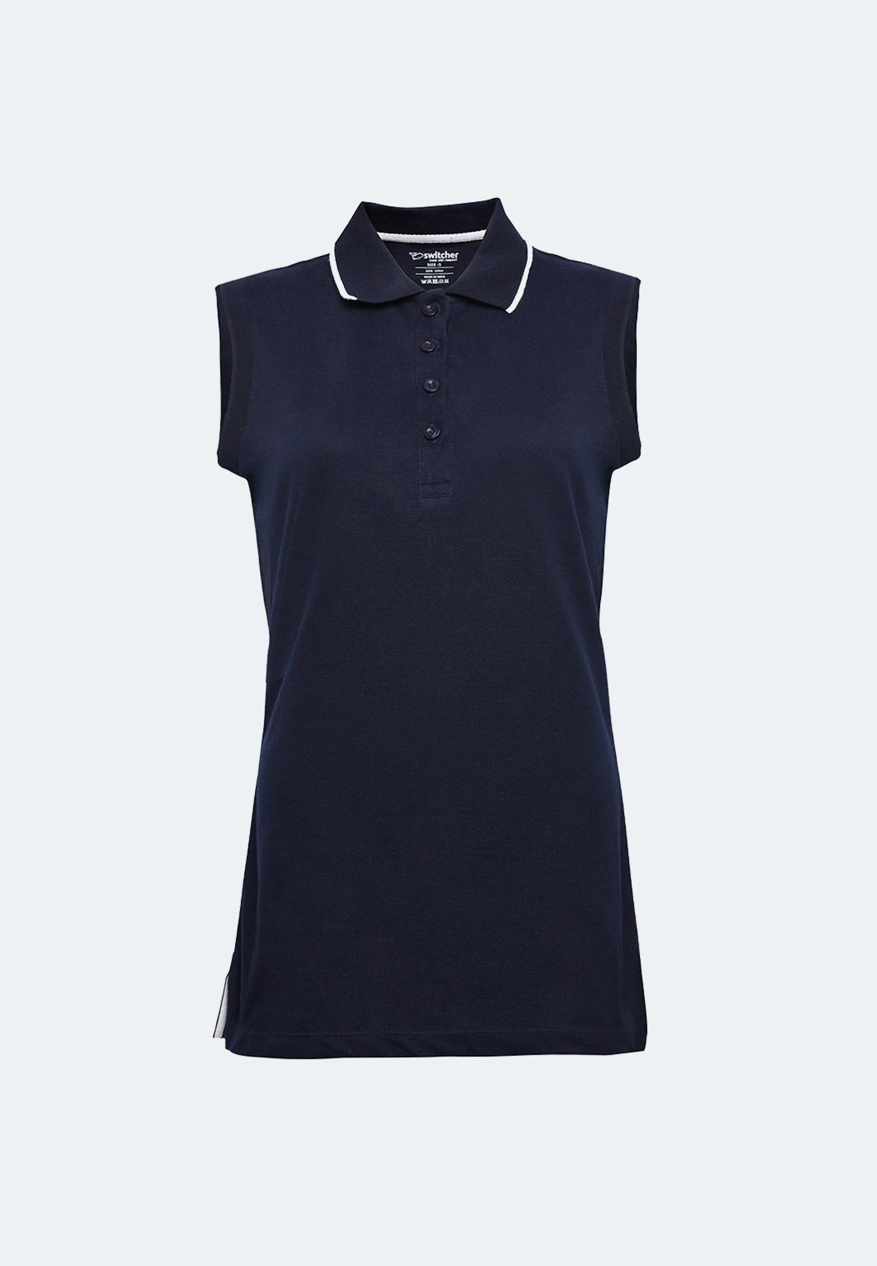 Ärmelloses Airtex Poloshirt Gabriela