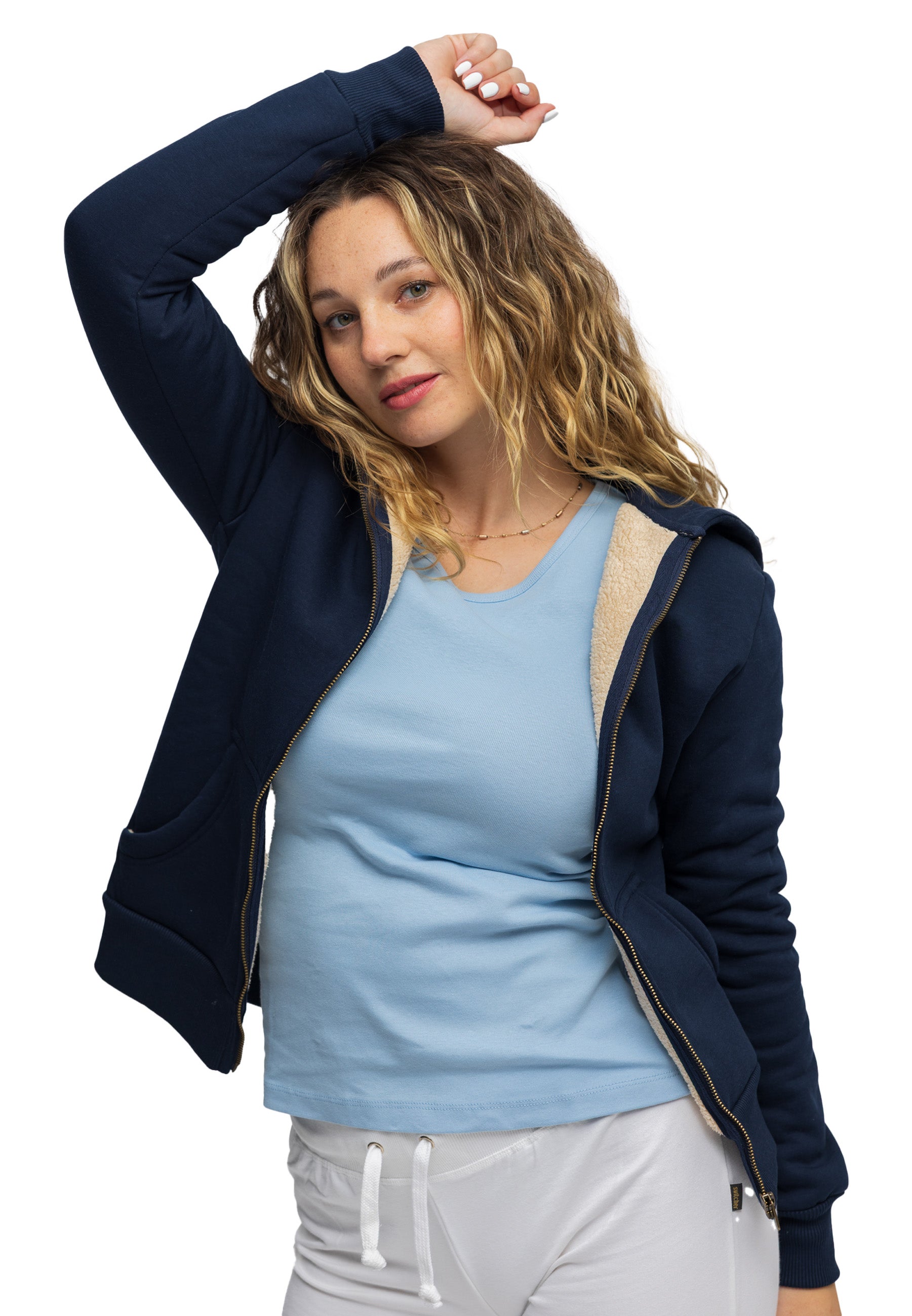 Damen Sherpa Hoodie Grimentz