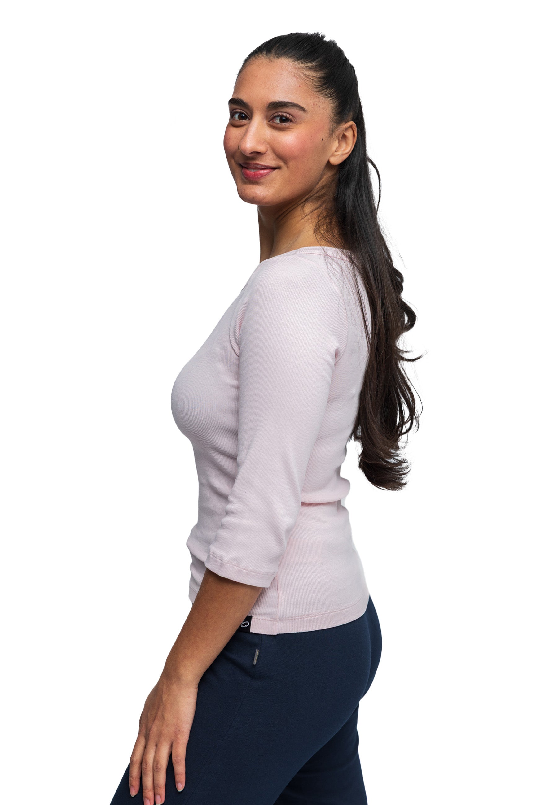 Stretch Langarm-T-Shirt Liane