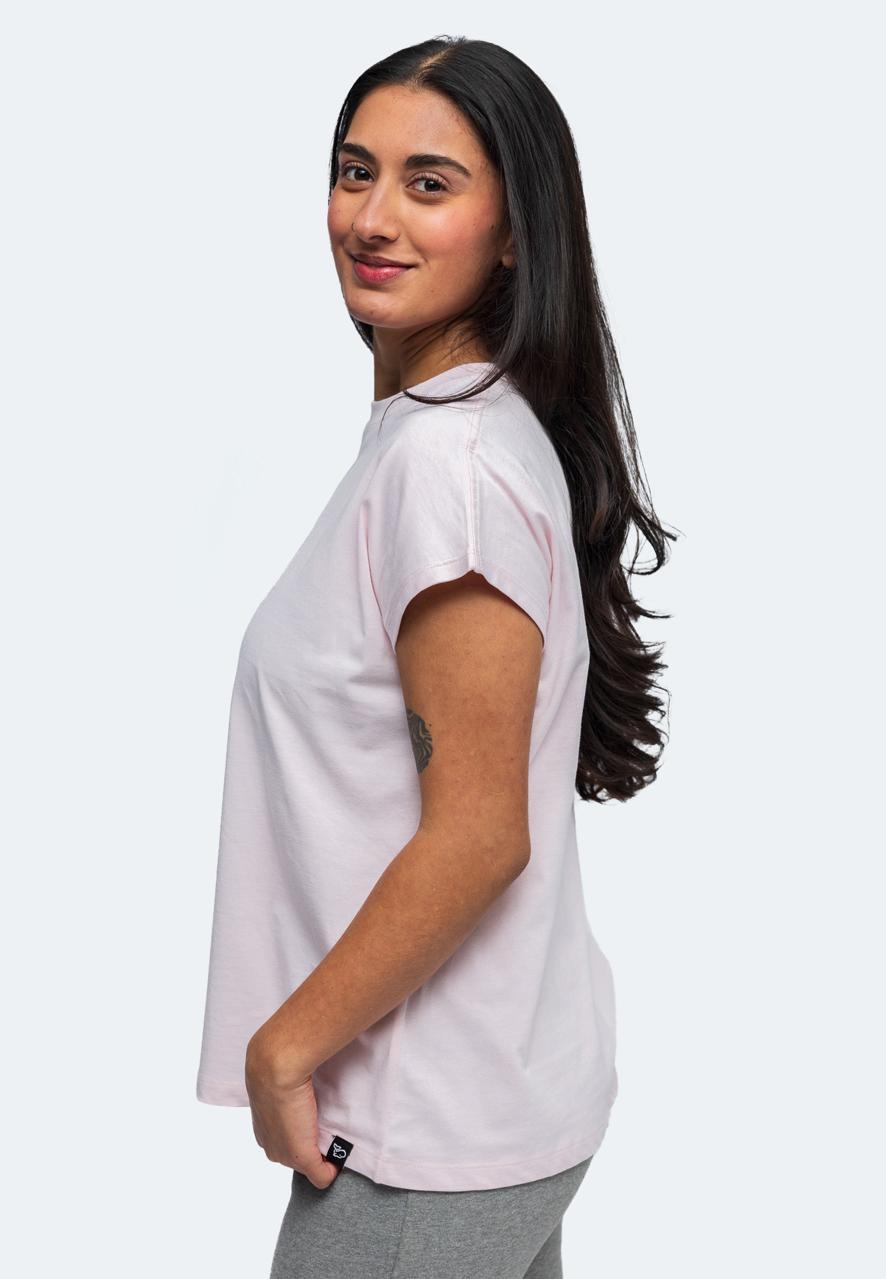 Lady Lola  Damen T-Shirt mit angeschnittenen Ärmeln