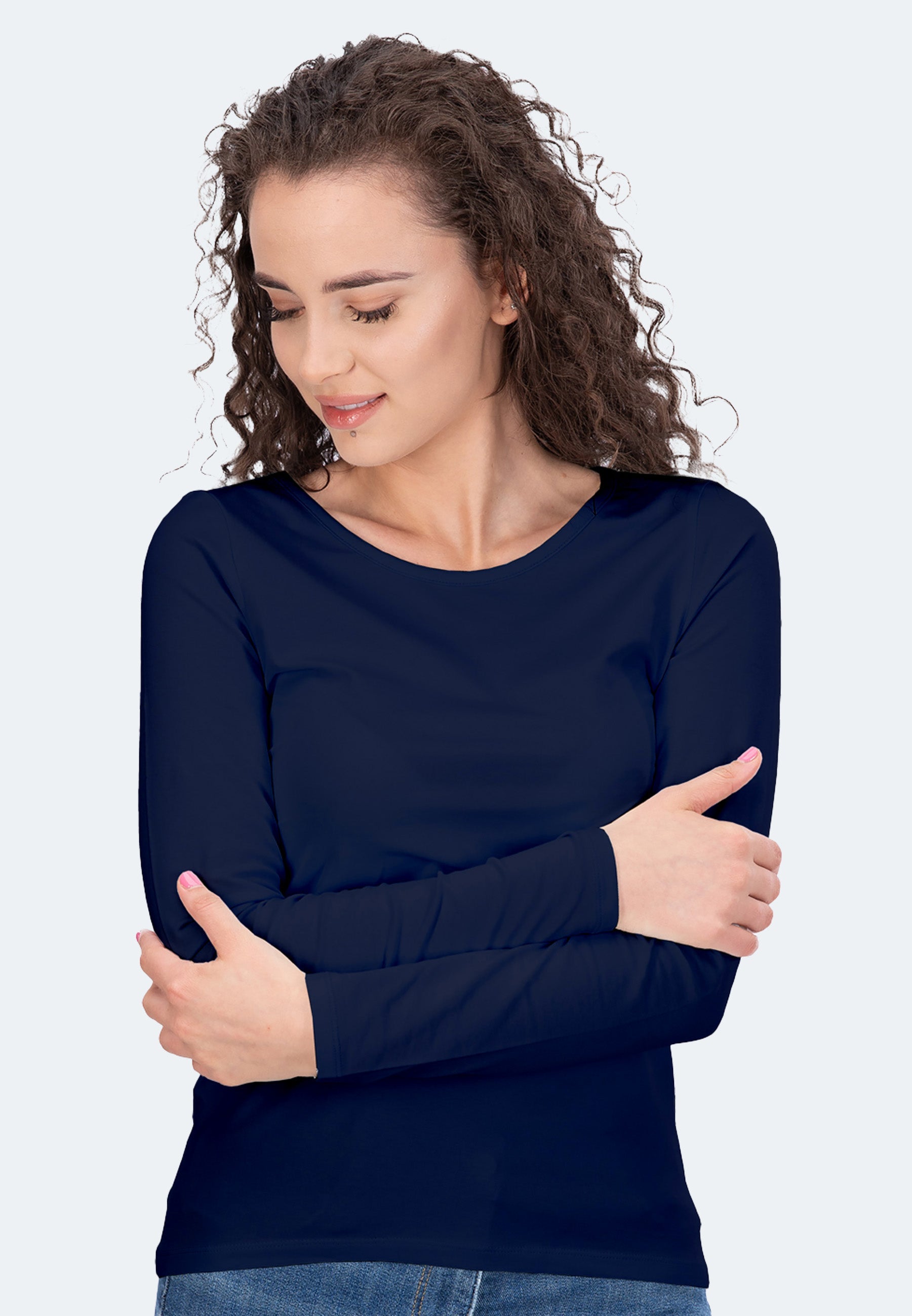 Stretch Langarm-T-Shirt Liliane