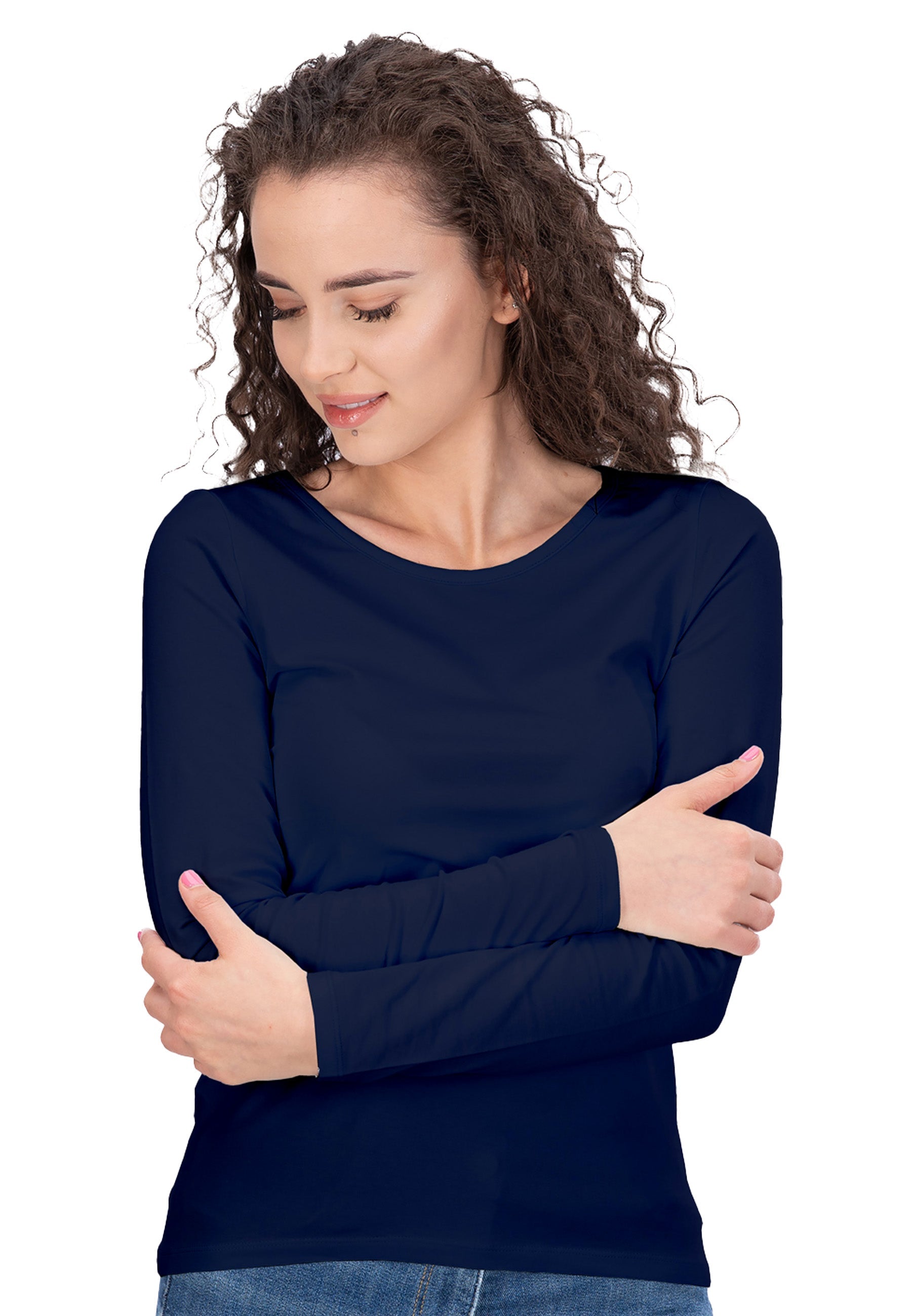 Stretch Langarm-T-Shirt Liliane