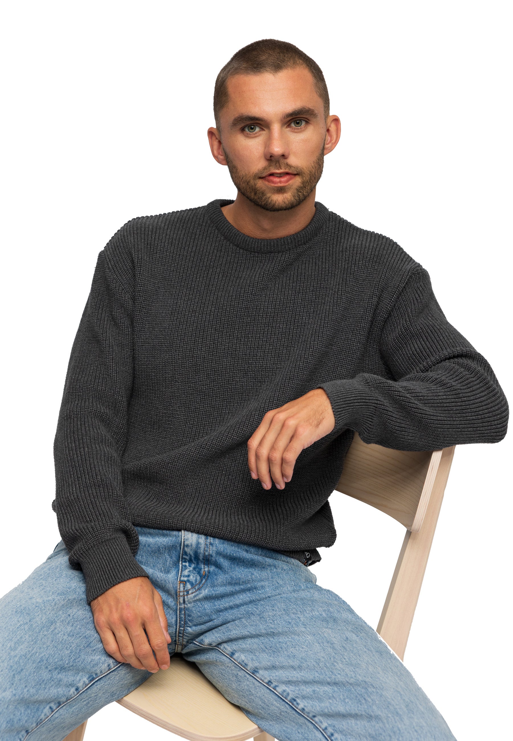 Herren Heavyweight Strick-Sweater Marcus